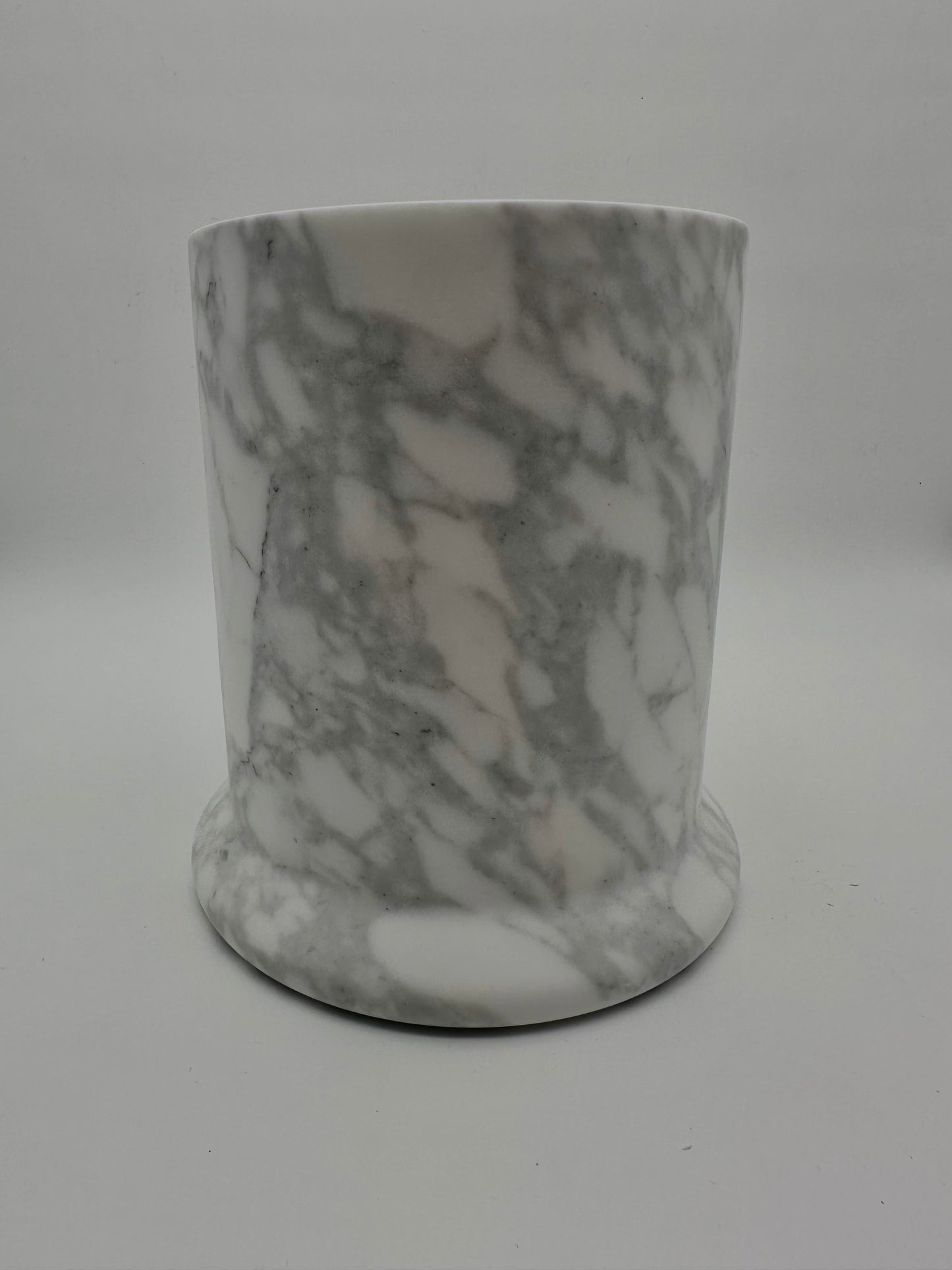 Wide Cylinder Marble Pot